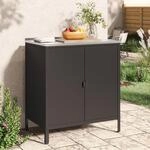 casa.pro Outdoor Schrank Bolognano Gartenschrank Balkonschrank Spind Zwei...