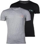 Herren Bold Monogram 2-Pack Crew Neck T-Shirt Black S