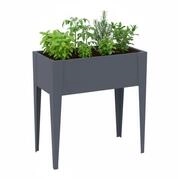 WESTMANN Vedura S Metall Balkon Hochbeet 74x40x80 cm Anthrazit Stahl