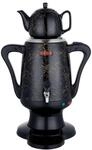 Caytime Samowar 3,5 L Semaver Edelstahl &ndash; Teekocher mit schwarzer