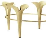 Georg Jensen Bloom Botanica Taper Candleholder, 4 Candles, Gold