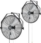 VEVOR 2x 120W Industrieller Wandventilator 60 cm, 7 m/s Oszillierender Wandl&uuml;fter