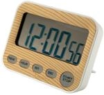 INTIRILIFE Digitaler Timer in Holz - Optik - 9 x 3 x 7 cm - K&uuml;chenuhr...