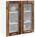 vidaXL H&auml;ngeschrank mit Speicher Altholz 80 x 31 x 80 cm Holzwerkstoff, Moderne