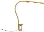 Qazqa led Modern, Minimalistisch Klemmleuchte - Lionard - Gold, inkl. 6.5W