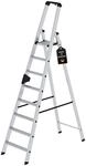 PROREGAL Stufen-Stehleiter | einseitig | begehbar | 8 Stufen | Leiter,
