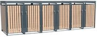 Westmann M&uuml;lltonnenbox Planta | F&uuml;r 6X 240 L M&uuml;lltonnen | M&uuml;llbox mit...