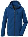 killtec Jungen Softshelljacke/Outdoorjacke mit Kapuze KOS 143 BYS SFTSHLL JCKT, blau,