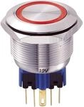 TRU COMPONENTS GQ25-11E/R/12V 701803 250V/AC 5A 1x On/(On) IP65 R&uuml;ckruf 1...