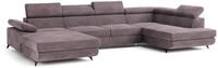 Masseno Ecksofa RUBANO M R-S mit Schlaffunktion U-Form, Klassisch Sofa mit