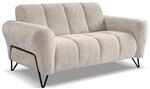 Sofa mit Metallbeine in Schwarz VOLARE, 2-Sitzer, viele Farbvarianten, ohne