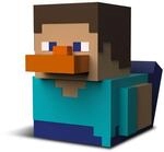 TUBBZ Minecraft - Steve Blocky Hero &ndash; Sammelfigur, 9 cm | Offiziell lizenzierte