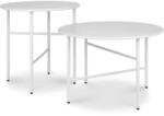 bomoe 2er Set Beistelltisch Outdoor Gartentisch Rund Kratzfeste Oberfl&auml;che -