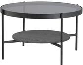 byLIVING Couchtisch Ohio, Ablageboden MDF Echtholzfurnier schwarz