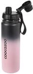coocazoo Edelstahl-Trinkflasche, rosa, Drehverschluss, aus Edelstahl,