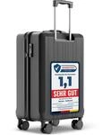 Wertes Koffer Mittel 67cm - 60L - TSA Schloss Hartschalen Koffer mit Doppelrollen,