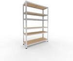 shelfplaza Home 180x120x40 cm Schwerlastregal in verzinkt mit 7 B&ouml;den und 125...