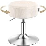 VASAGLE Schminkhocker, h&ouml;henverstellbar, 360&deg; drehbar, PU