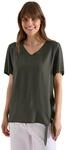 Cecil Damen Blusenshirt mit V-Neck und Knoten