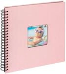 walther design Fotoalbum rosa 30 x 30 cm Spiralalbum mit Cover-Ausstanzung, Fun