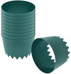 Spetebo Kunststoff Bew&auml;sserungsring 20 cm gr&uuml;n - 10er Set - Gie&szlig;ring zur