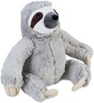 Relaxdays Faultier T&uuml;rstopper, Stoff & Sand, T&uuml;rpuffer f&uuml;r Boden, innen, HBT: 22 x