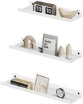 SONGMICS Wandregale aus Metall, 3er Set, Schweberegale, Industrie-Design,...