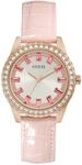 GUESS US Damen Funkelnde Pink Limited Edition Strass Analog Armbanduhr One,