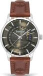 Timberland Herren Armbanduhr Bergeron in der Farbe Braun mit Lederarmband,