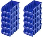 PROREGAL SuperSparSet 10x Sichtlagerbox 2L | HxBxT 7,5x11,6x21,2cm | Blau 