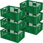 BRB 6x Eurobeh&auml;lter durchbrochen/Stapelkorb, LxBxH 600x400x240 mm,...