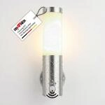 Grafner Design Edelstahl Wandlampe mit Bewegungsmelder und 1x E27 Fassung, IP44...