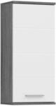 xonox.home - H&auml;ngeschrank Blake 35x77x25 cm in rauchsilber und wei&szlig; Hochglanz -