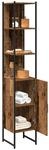 vidaXL Badezimmerschrank Altholz 33 x 33 x 185,5 cm Holzwerkstoff,