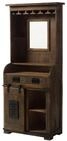 MASSIVMOEBEL24.DE | Railway Bar 75x35x170 Mango, Farbe:braun lackiert,