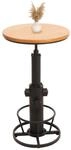 Mendler Bartisch HWC-N20, Bistrotisch Thekentisch, h&ouml;henverstellbar drehbar