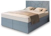 Masseno Boxspringbett TRANI 140x200 cm Komplett-Set mit Matratze und Topper,