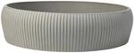 VIVANNO Pflanzschale Fiberglas rund 30 cm tiefgrau &ndash; Dekoschale f&uuml;r Garten...