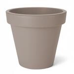 Spetebo Kunststoff Pflanzk&uuml;bel M rund &Oslash; 38 cm - beige- Blumenk&uuml;bel gro&szlig; f&uuml;r