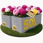 Ondis24 2X Pflanzk&uuml;bel Vulkano, je 50L Pflanzvolumen, rechteckig, Blumenkasten...