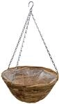 Spetebo Pflanzkorb zum h&auml;ngen aus Weide - &Oslash; 35 cm - Blumentopf H&auml;ngeampel mit