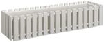BURI Blumenkasten wei&szlig; 75x18,5cm Pflanzkasten Balkonkasten Blumentopf...