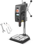 STAHLWERK Tischbohrmaschine mit Kreuzlinienlaser, 800 W und Digitaldisplay