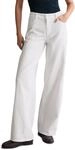 Marc OߴPolo Denim Damen Jeanshose Mid Waist Wide Fit, Wei&szlig; (White Multi 04),