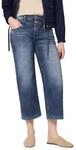 Street One High Waist Wide Leg Jeans im Loose Fit Dark Blue wash 26