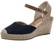 Tamaris Damen Espadrilles mit Keilabsatz, blau, 40 EU
