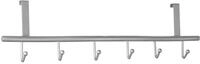 Alco-Albert 2839 - Garderobenleiste f&uuml;r T&uuml;ren, Edelstahl, 6 Haken