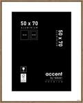 accent by nielsen Aluminium Bilderrahmen Accent Premium, 50 x 70 cm, Braun