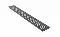 MS Beschl&auml;ge Stegblech 80mm breit Aluminium L&uuml;ftungsgitter Anthrazit RAL7016