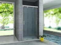 Aloni Nischent&uuml;r 3-teilig 80x200 cm, Duscht&uuml;r Nische mit 8 mm ESG Sicherheitsglas,